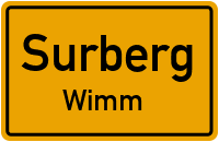 Straßenverzeichnis Surberg Wimm