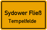 Blumenweg in Sydower FließTempelfelde