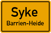 Grenzstraße in SykeBarrien-Heide