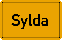 Ortsschild von Gemeinde Sylda in Sachsen-Anhalt