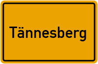 Ortsschild von Markt Tännesberg in Bayern