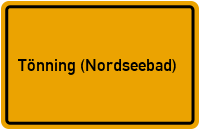 City Sign Tönning (Nordseebad)