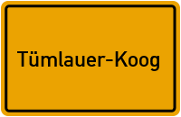 Koogstraße in Tümlauer-Koog