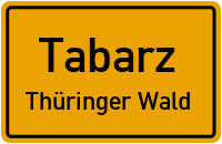 City Sign Tabarz / Thüringer Wald
