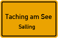 Straßenverzeichnis Taching am See Salling
