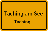 Straßenverzeichnis Taching am See Taching