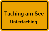 Straßenverzeichnis Taching am See Untertaching