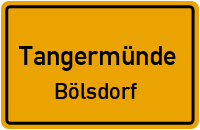 Bergstraße in TangermündeBölsdorf