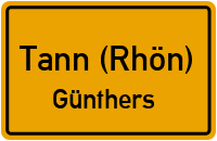 Wartburgstraße in Tann (Rhön)Günthers