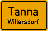 Straßenverzeichnis Tanna Willersdorf