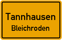 Straßenverzeichnis Tannhausen Bleichroden