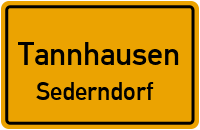 Straßenverzeichnis Tannhausen Sederndorf