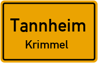 Straßenverzeichnis Tannheim Krimmel