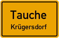 Alte Dorfstraße in TaucheKrügersdorf