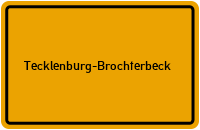 City Sign Tecklenburg-Brochterbeck