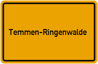 City Sign Temmen-Ringenwalde