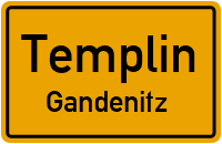 Gandenitzer Dorfstraße in TemplinGandenitz