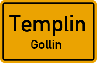 Golliner Dorfstraße in TemplinGollin