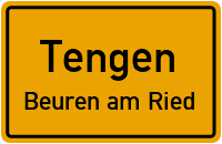 Waldstraße in TengenBeuren am Ried