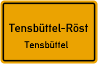 Dorfstraße in Tensbüttel-RöstTensbüttel