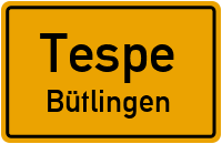 Bütlinger Straße in TespeBütlingen