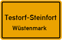 Landstraße in Testorf-SteinfortWüstenmark