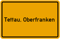 City Sign Tettau, Oberfranken