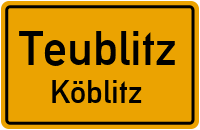 Straßenverzeichnis Teublitz Köblitz