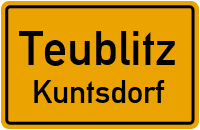Straßenverzeichnis Teublitz Kuntsdorf