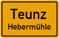 Straßenverzeichnis Teunz Hebermühle