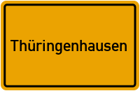 City Sign Thüringenhausen