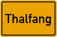 Ortsschild von Gemeinde Thalfang in Rheinland-Pfalz
