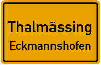 Münchener Straße in ThalmässingEckmannshofen