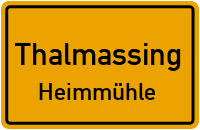 Straßenverzeichnis Thalmassing Heimmühle