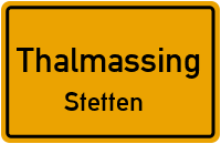 Straßenverzeichnis Thalmassing Stetten