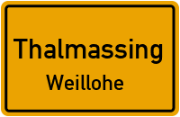 Straßenverzeichnis Thalmassing Weillohe