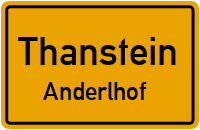 Straßenverzeichnis Thanstein Anderlhof