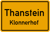 Straßenverzeichnis Thanstein Klonnerhof