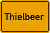 Ortsschild von Gemeinde Thielbeer in Sachsen-Anhalt