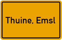 City Sign Thuine, Emsl