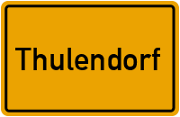 Ortsschild von Gemeinde Thulendorf in Mecklenburg-Vorpommern