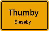 Dorfstraße in ThumbySieseby