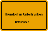 Kreuzbergweg in Thundorf in UnterfrankenRothhausen
