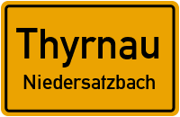 Straßenverzeichnis Thyrnau Niedersatzbach