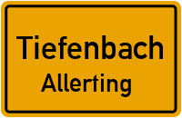 Straßenverzeichnis Tiefenbach Allerting