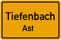 Straßenverzeichnis Tiefenbach Ast