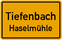 Straßenverzeichnis Tiefenbach Haselmühle