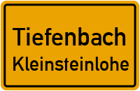 Straßenverzeichnis Tiefenbach Kleinsteinlohe