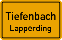 Straßenverzeichnis Tiefenbach Lapperding