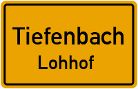 Straßenverzeichnis Tiefenbach Lohhof